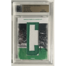 PAUL PIERCE 2010 FAMOUS FABRICS NAMEPLATES "C" 3698/4000