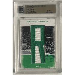 PAUL PIERCE 2010 FAMOUS FABRICS NAMEPLATES "R" 3697/4000