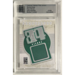 PAUL PIERCE 2010 FAMOUS FABRICS NUMEROLOGY JERSEY /4000