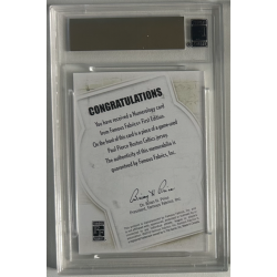 PAUL PIERCE 2010 FAMOUS FABRICS NUMEROLOGY PATCH 1340/4000