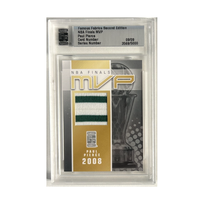 PAUL PIERCE 2008 FAMOUS FABRICS NBA FINALS MVP 3569/5000