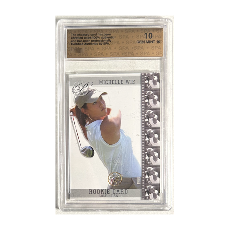MICHELLE WIE ROOKIE CARD GOLF USA GEM MINT 10 SPA