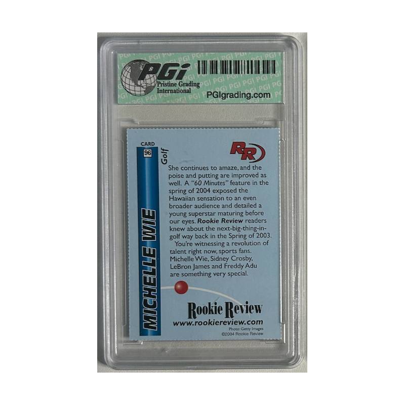 MICHELLE WIE 2004 ROOKIE REVIEW 96 GEM MINT 10