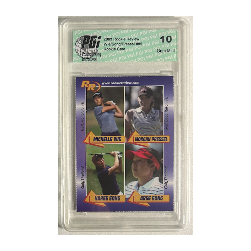 WIE / SONG / SONG / PRESSEL 2003 ROOKIE REVIEW RC GEM MINT 10