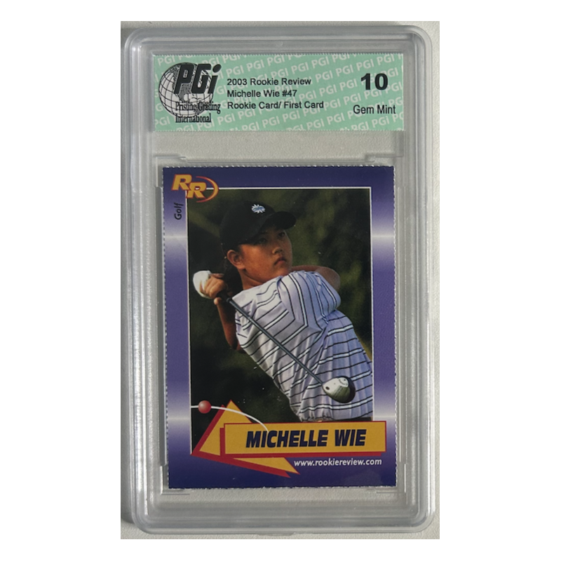 MICHELLE WIE 2003 ROOKIE REVIEW 47 ROOKIE GEM MINT 10