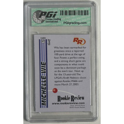 MICHELLE WIE 2003 ROOKIE REVIEW 47 ROOKIE GEM MINT 10