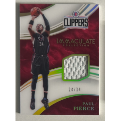 Paul Pierce 2015-16 Immaculate Collection Patches Jersey 24/34