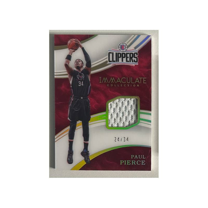 Paul Pierce 2015-16 Immaculate Collection Patches Jersey 24/34