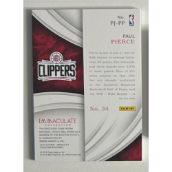 Paul Pierce 2015-16 Immaculate Collection Patches Jersey 24/34