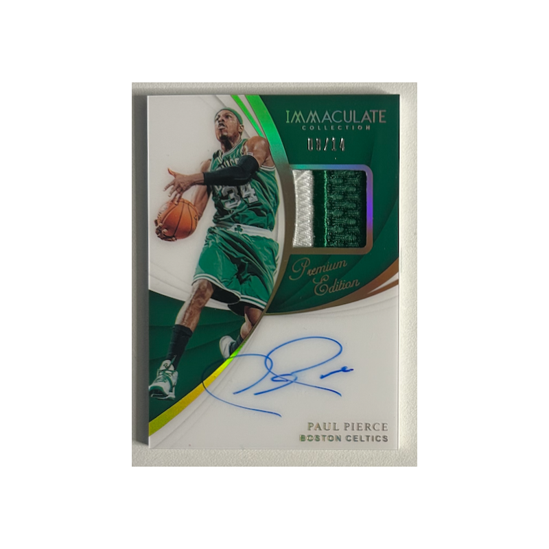 Paul Pierce 2018-19 Immaculate Collection Patch Autograph