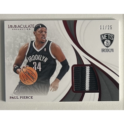 Paul Pierce 2018-19 Immaculate Collection Materials Red 11/25