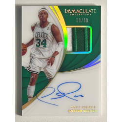 Paul Pierce 2018-19 Immaculate Collection Patch Autographs Gold 10/10
