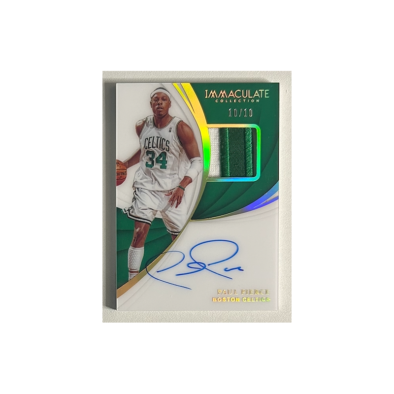 Paul Pierce 2018-19 Immaculate Collection Patch Autographs Gold 10/10