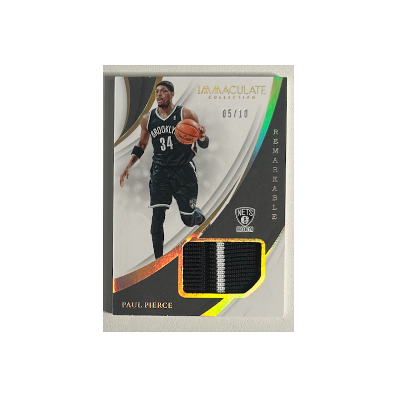 Paul Pierce 2018-19 Immaculate Collection Materials Gold 5/10