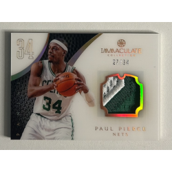 Paul Pierce 2012-13 Immaculate Collection Numbers Patches 27/34