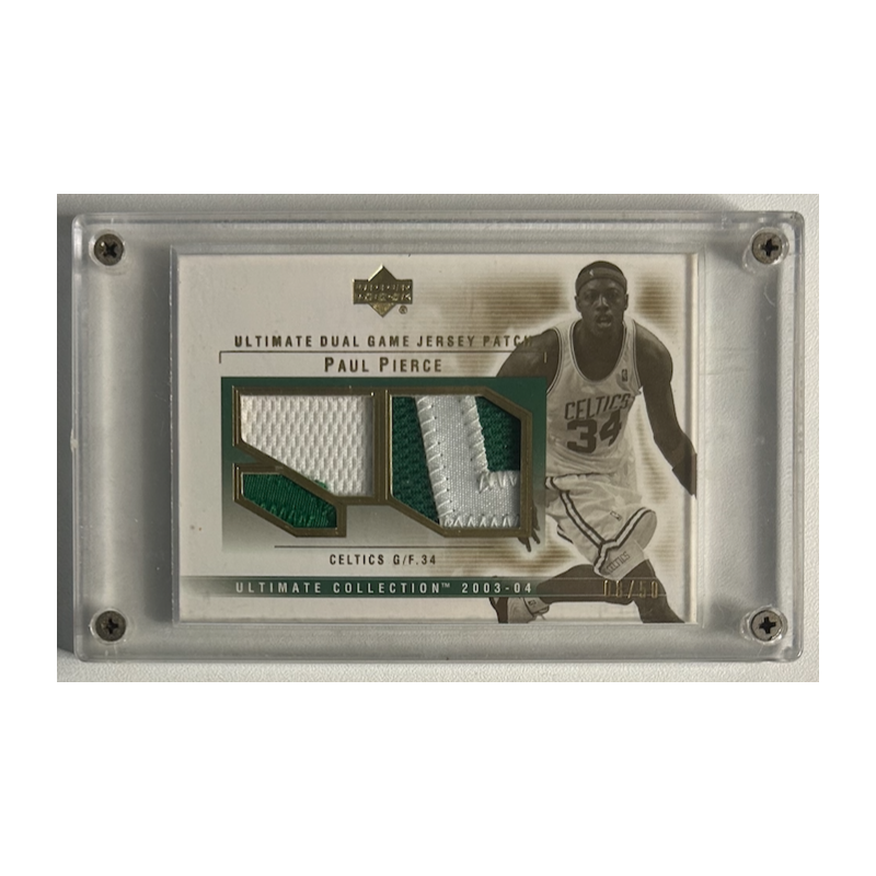 Paul Pierce 2003-04 Ultimate Collection dual Patches 08/50