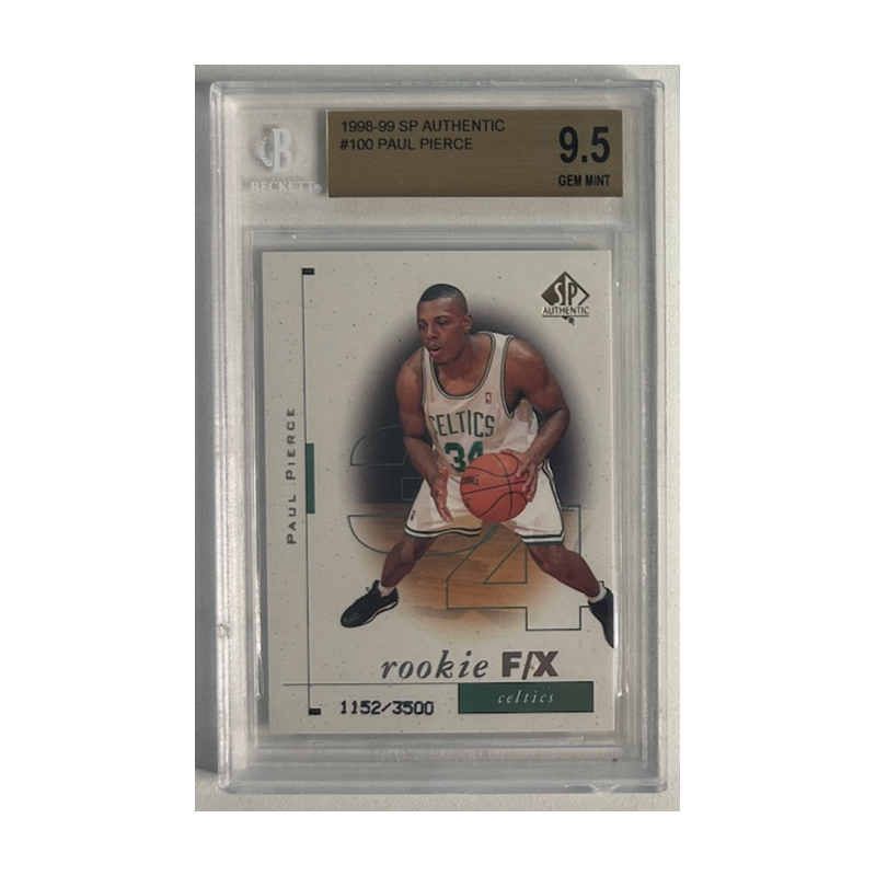 PAUL PIERCE 1998-99 SP AUTHENTIC Rookie 1152/3500 BGS 9.5