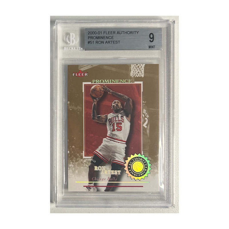 RON ARTEST 2000-01 FLEER AUTHORITY PROMIENCE 69/75 BGS 9