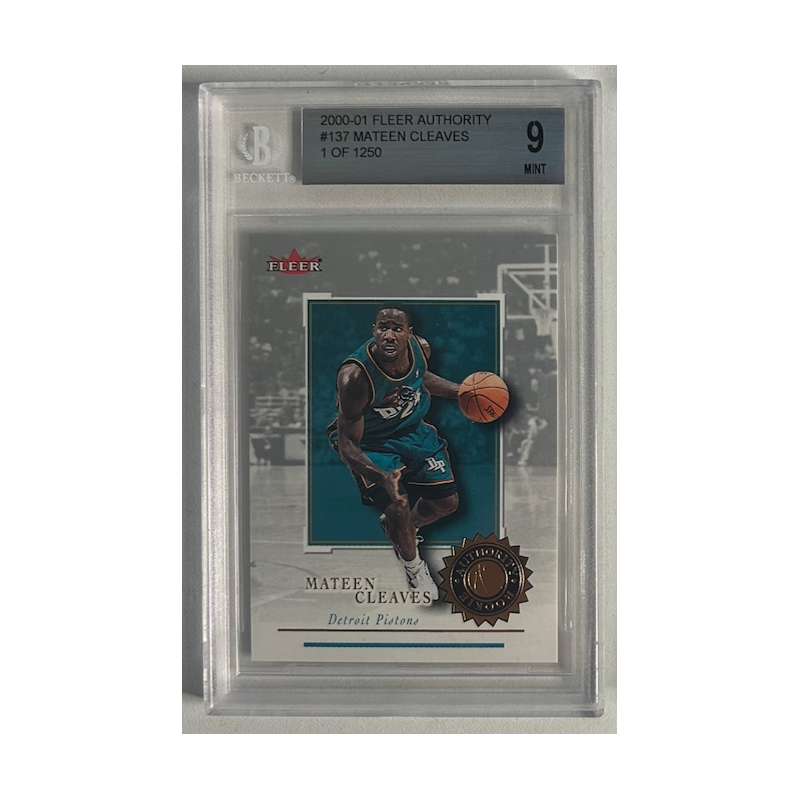 MATEEN CLEAVES 2000-01 FLEER AUTHORITY 1/1250 BGS 9