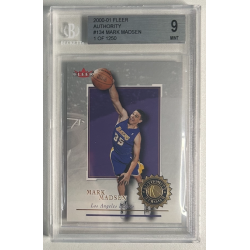 MARK MADSEN 2000-01 FLEER AUTHORITY 1/1250 BGS 9