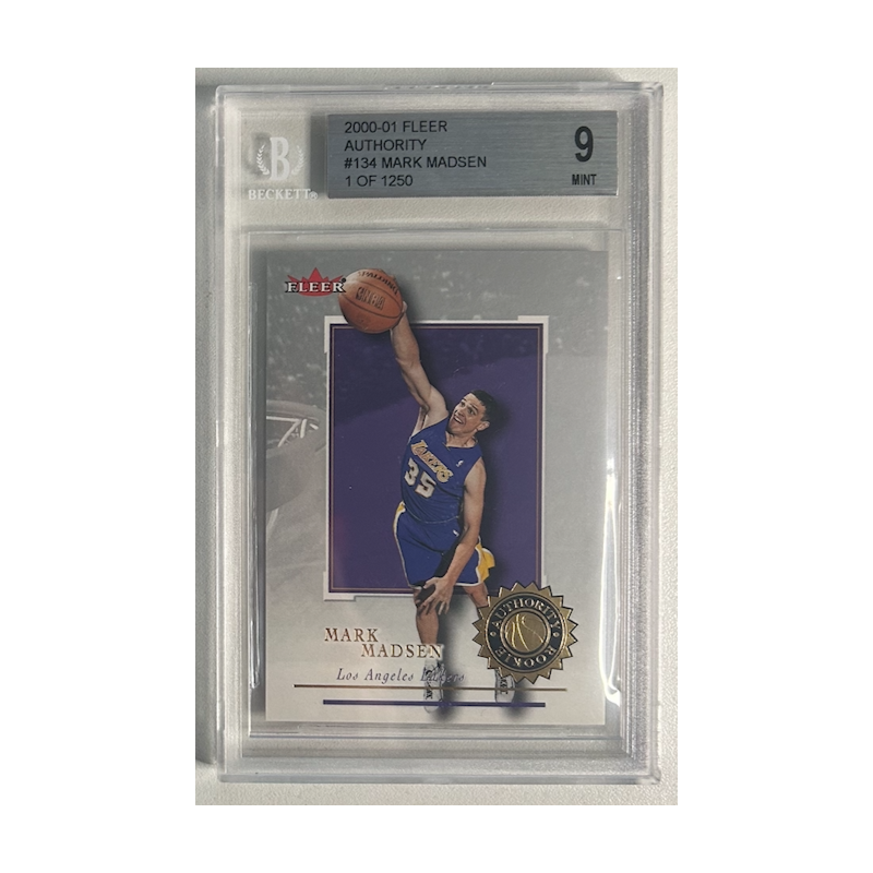 MARK MADSEN 2000-01 FLEER AUTHORITY 1/1250 BGS 9