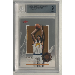 CHRIS PORTER 2000-01 FLEER AUTHORITY 1/1250 BGS 9