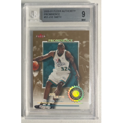 JOE SMITH 2000-01 FLEER AUTHORITY PROMINENCE 38/75 BGS 9