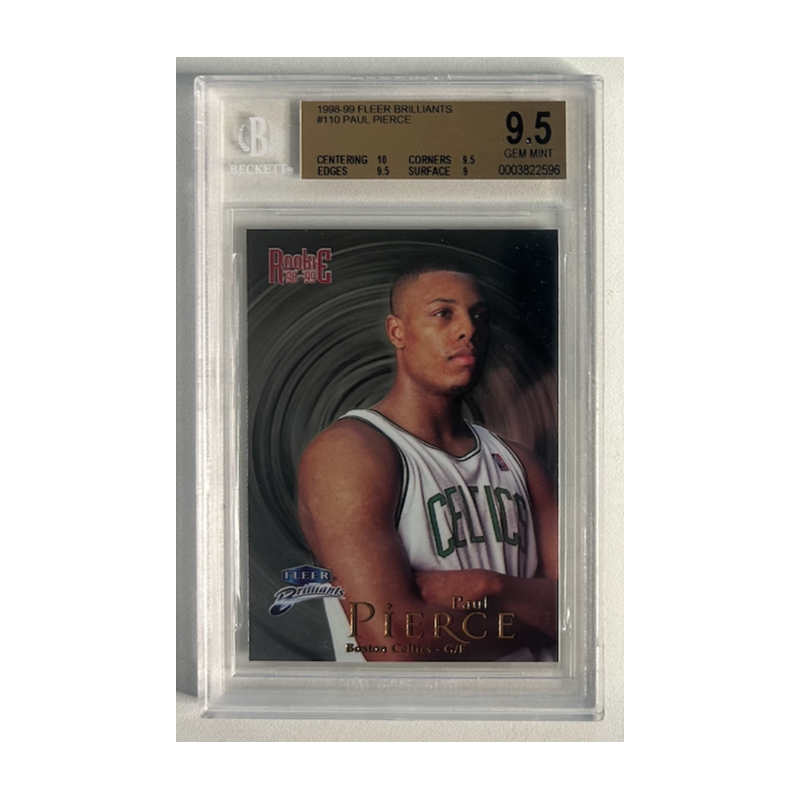 PAUL PIERCE 1998-99 FLEER BRILLIANTS rookie BGS 9.5