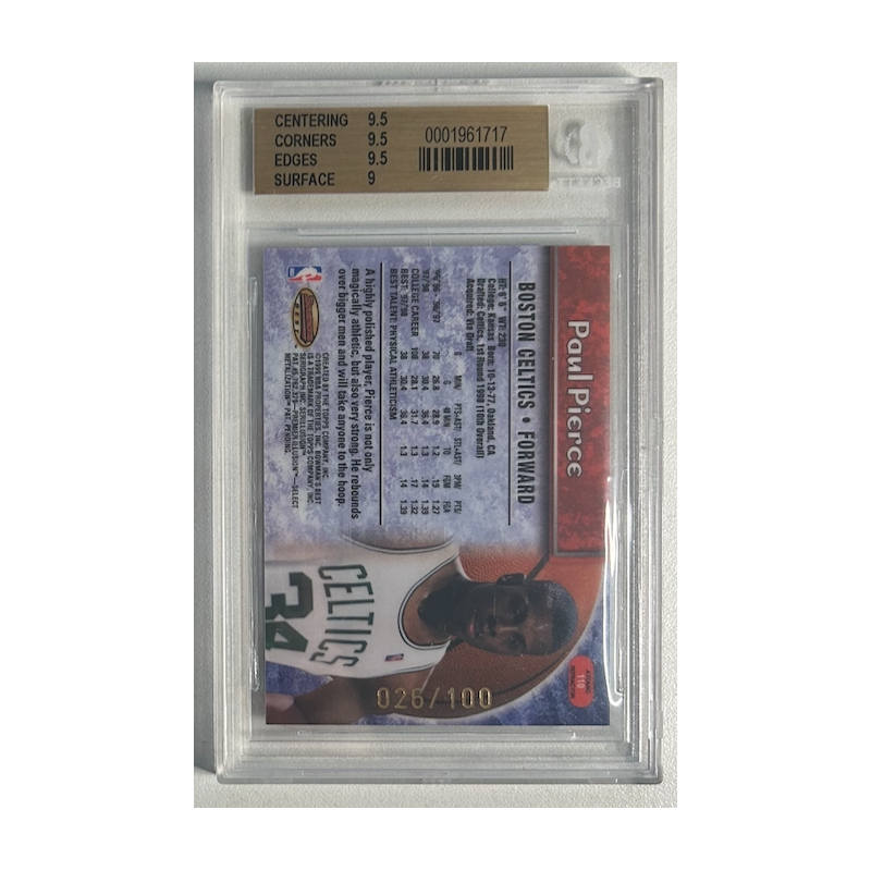 PAUL PIERCE 1998-99 BOWMAN BEST ATOMIC REFRACTOR RC /100
