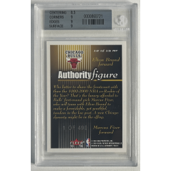 FIZER / BRAND 2000-01 FLEER AUTHORITY FIGURES 1/499 BGS 9