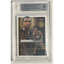 SWIFT / A -RAHIM 2000-01 FLEER AUTHORITY FIGURES 1/499 BGS 9
