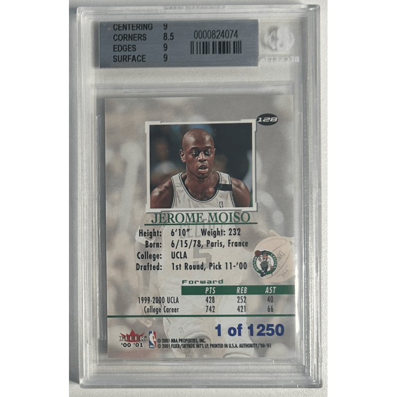 JEROME MOISO 2000-01 FLEER AUTHORITY rookie 1/1250 BGS 9