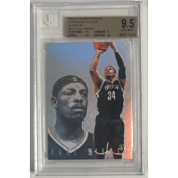 PAUL PIERCE 2013-14 PANINI INTRIGUE PLAYERS PLATINUM 1/1 BGS 9.5
