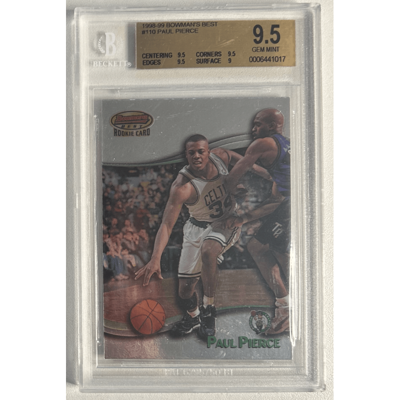 PAUL PIERCE 1998-99 BOWMAN BEST Rookie BGS 9.5