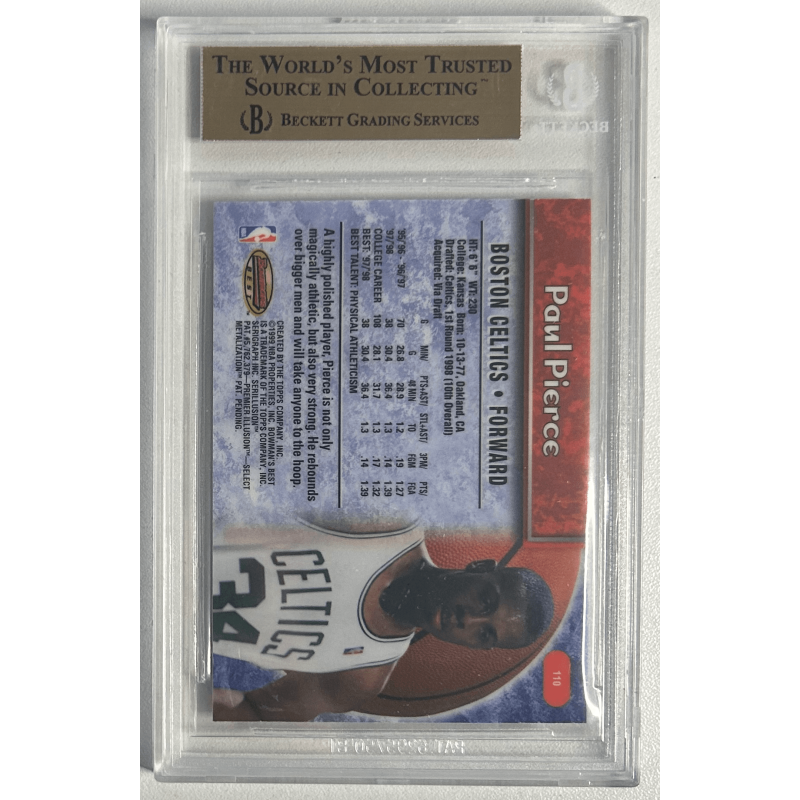 PAUL PIERCE 1998-99 BOWMAN BEST Rookie BGS 9.5
