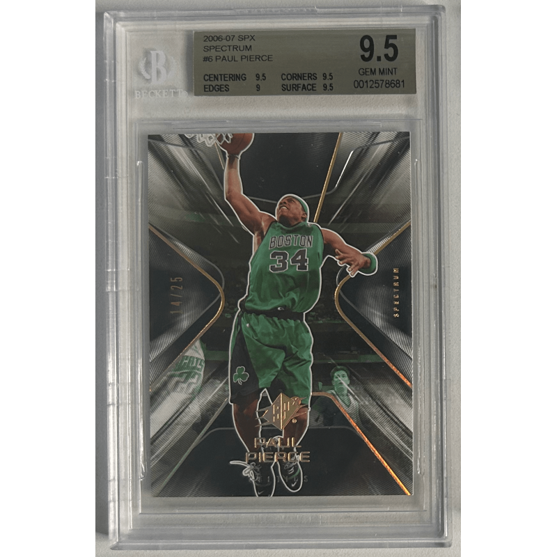 PAUL PIERCE 2006-07 SPX SPECTRUM 14/25 BGS 9.5