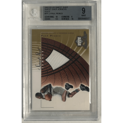 PAUL PIERCE 2002-03 UD SWEET SHOT JERSEY GOLD 34/50 BGS 9