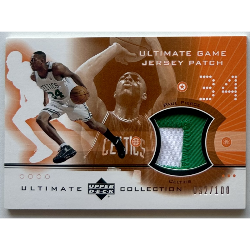 Paul Pierce 2001-02 Ultimate Collection Jerseys Patches 092/100