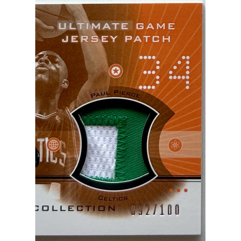 Paul Pierce 2001-02 Ultimate Collection Jerseys Patches 092/100