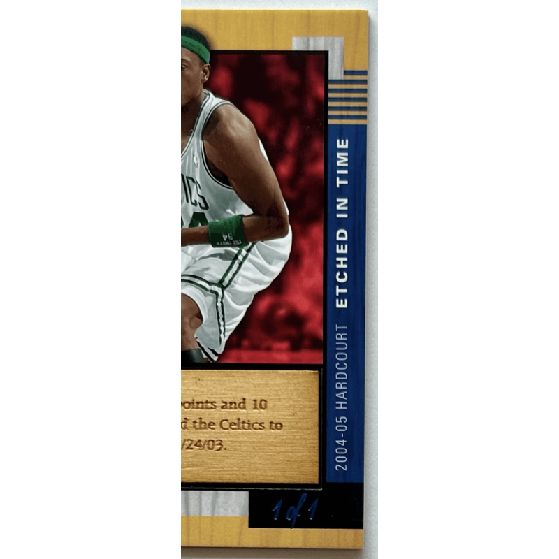 Paul Pierce 2004-05 Upper Deck Hardcourt Etched In Time 1/1