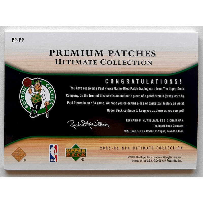 Paul Pierce 2005-06 Ultimate Collection Premium Patches 32/50