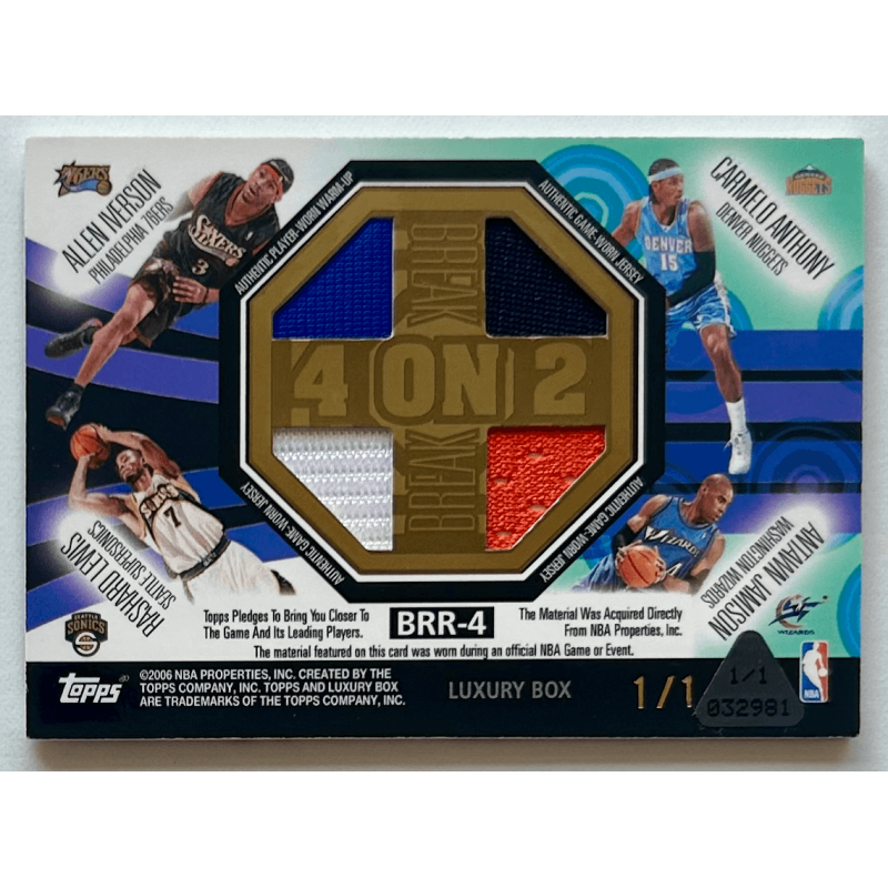 2005-06 Topps Luxury 4-on-2 8 players 01/01