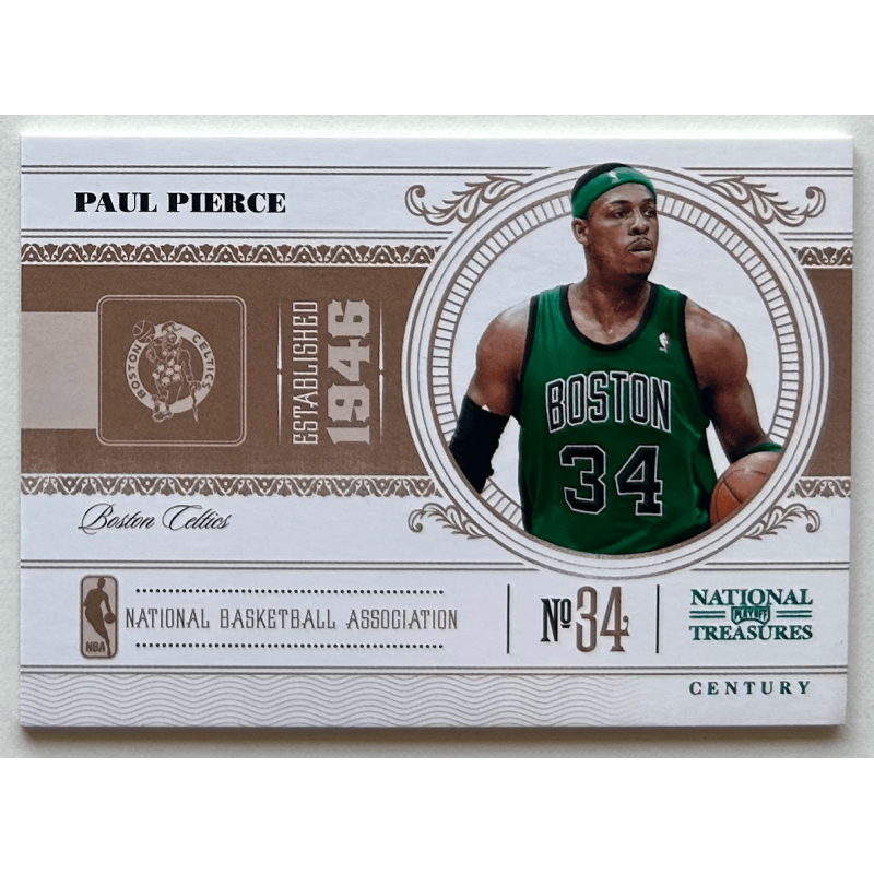 Paul Pierce 2010-11 Playoff National Treasures Century Platinum 1/1