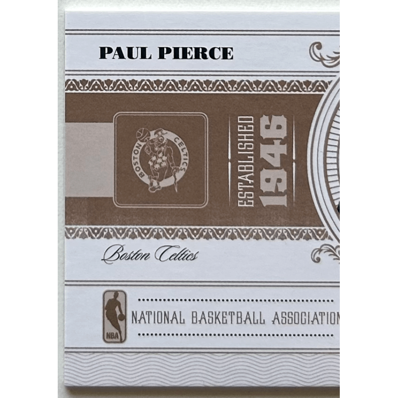 Paul Pierce 2010-11 Playoff National Treasures Century Platinum 1/1