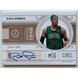 Paul Pierce 2010-11 Playoff National Treasures Century Signatures Platinum 1/1