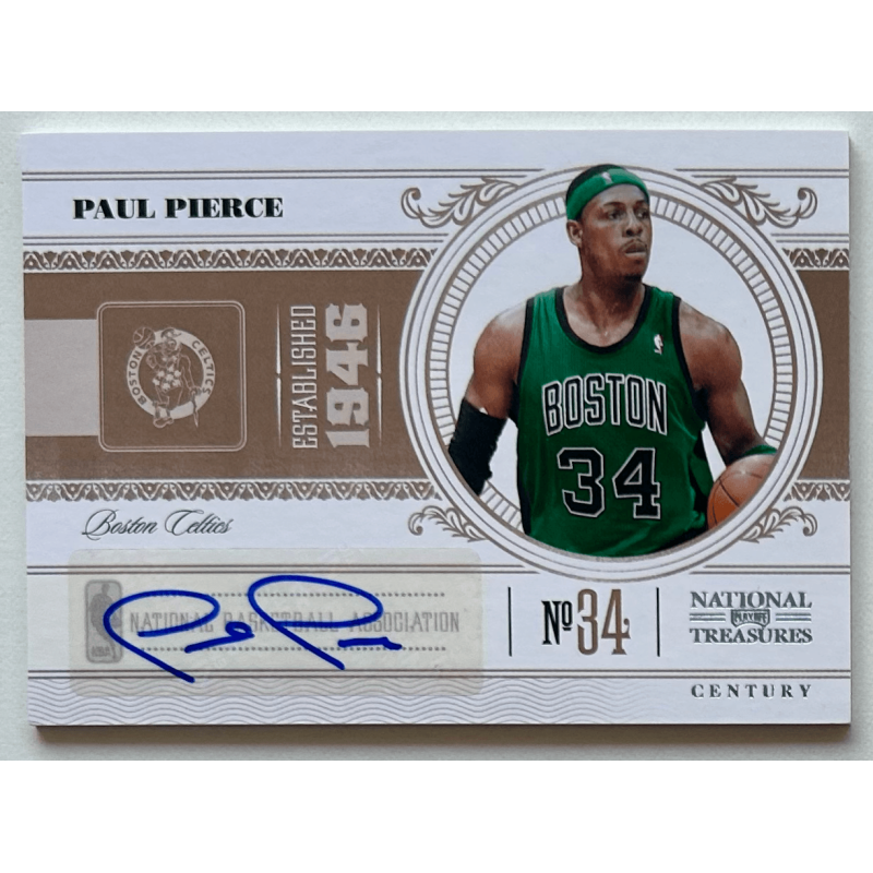 Paul Pierce 2010-11 Playoff National Treasures Century Signatures Platinum 1/1