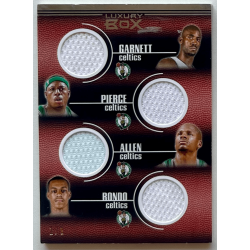 2007-08 Topps Luxury Box Quad Relics Platinum 1/1
