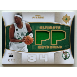 Paul Pierce 2007-08 UD Ultimate Collection Materials Gold 02/25
