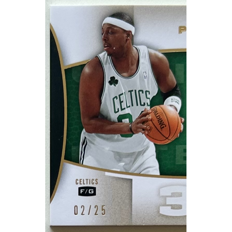 Paul Pierce 2007-08 UD Ultimate Collection Materials Gold 02/25