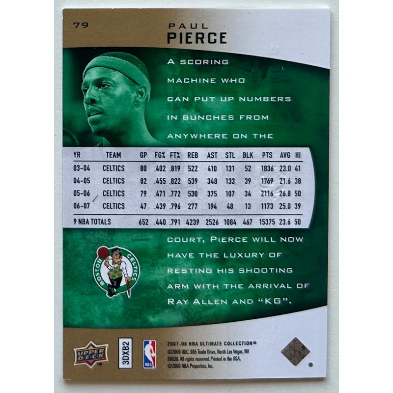 Paul Pierce 2007-08 Ultimate Collection Foil 02/10